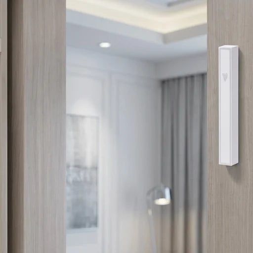 White Plastic Mezuzah with Rubber Cork 15 cm