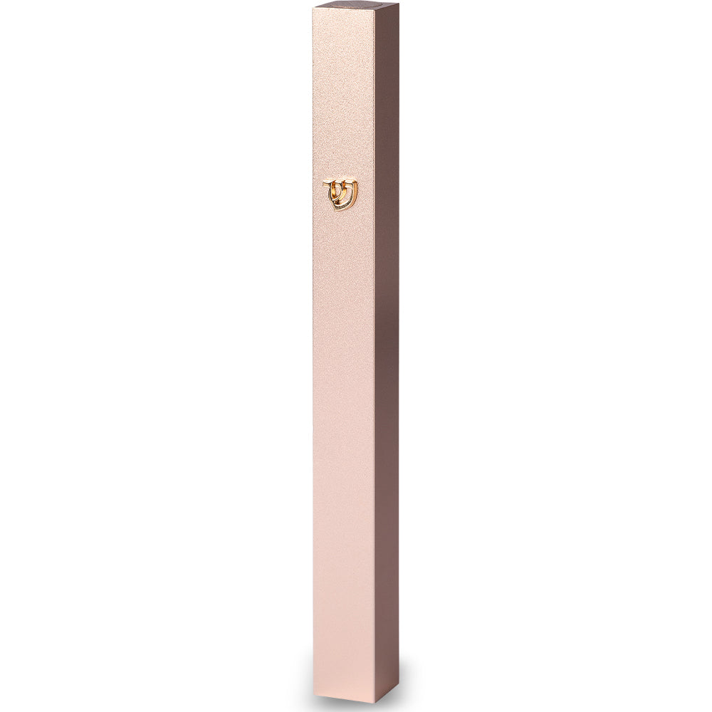 Aluminum Mezuzah 15 Cm-with Metal Shin - Gold
