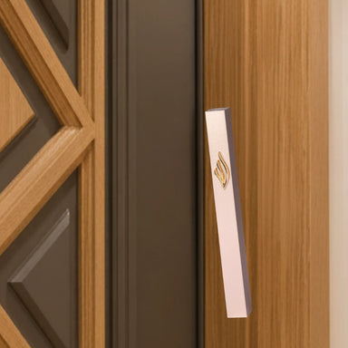 Aluminum Mezuzah 15 cm-with Metal Shin - Gold