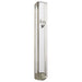 Plastic Clear Mezuzah with Rubber Cork 12 cm- with Silver Shin - Without Holes