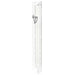 Plastic Mezuzah with Screw 12cm- Clear with Silver Shin
