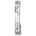 Plastic Clear Mezuzah with Rubber Cork 12 cm - "Jerusalem" with Silver Shin