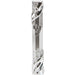Plastic Mezuzah with Rubber Cork 12 cm- Jerusalem Theme in Silver