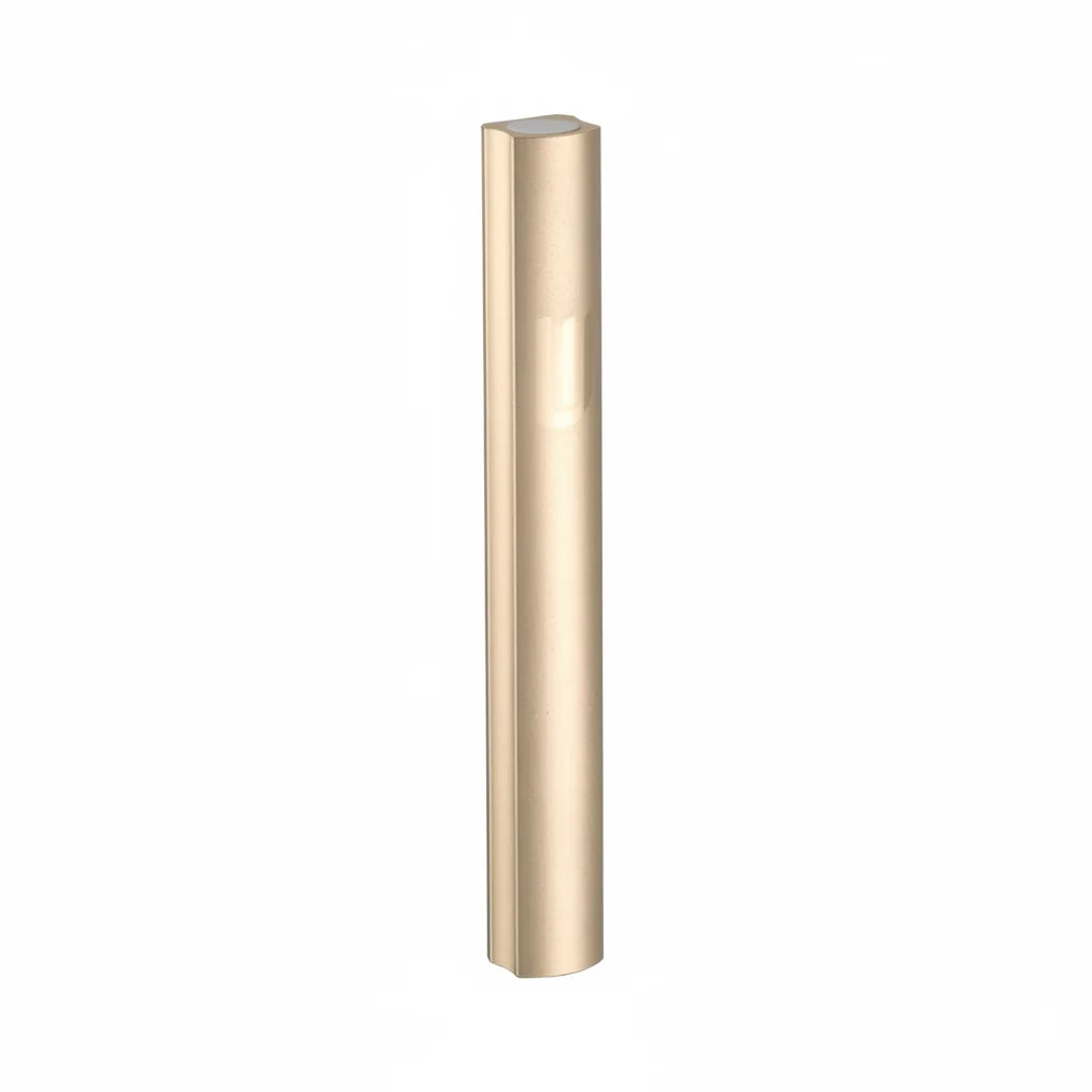 Aluminium Mezuzah 12cm- Matallice Gold Without Hole,, with the Letter "Shin" - Matte Sold in unit of 10 pcs