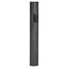 Aluminum Mezuzah 10 cm- Black, Without Hole Printed Shin