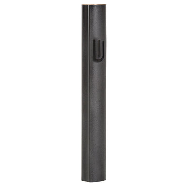 Aluminum Mezuzah 12 cm- Black, Without Hole Printed Shin