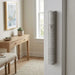 Aluminium Mezuzah 12cm 3d Painted- White Striped Design