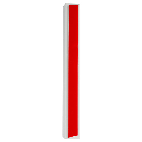 Aluminium Mezuzah 15cm 3d Painted- White Striped Design