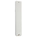 Plastic Mezuzah with Rubber Cork 15 cm- "the Kotel" White with Silver Shin
