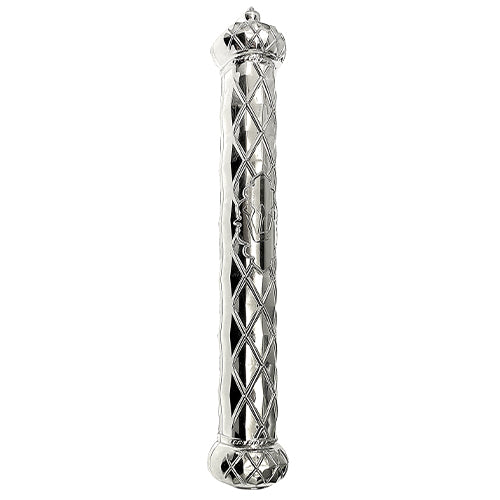 Plastic Mezuzah 15 Cm Silver