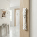 White Plastic Mezuzah 20 cm with Rubber Cork - "Jerusalem" Ornaments