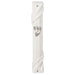 White Plastic Mezuzah 20 cm with Rubber Cork - "Jerusalem" Ornaments