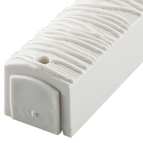 Plastic Mezuza 12 cm White