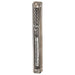 Clear Plastic Mezuzah with Rubber Cork 12 cm- with the Letter Shin and Plaque - Silver