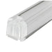 Transparent Plastic Mezuzah With Rubber Cork 20 Cm- With The Letter Shin And Plaque