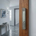Glass Mezuzah with Metal Plaque 12 cm