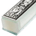 Glass Mezuzah with Metal Plaque 15 cm