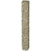 Glass Mezuzah with Stones 12 cm- Gray - Silver