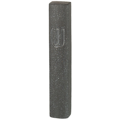 Polymer "Concrete" Mezuzah 12 cm, Dotted Black