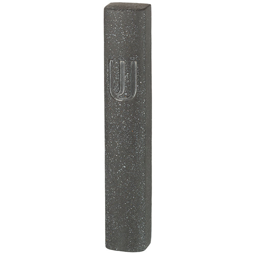 Polymer 'Concrete' Mezuzah 15 cm, Dotted Black