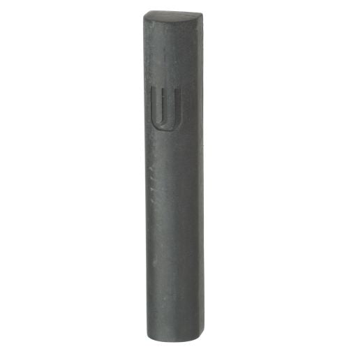 Polyresin "Cement" Mezuzah 15 cm, Dark Gray