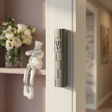 Polymer "Concrete" Mezuzah 12 cm, Gray