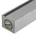 Aluminum Mezuzah 12 cm- Silver with Metal Shin & Silver Stripe - Matte