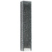 Lucite Mezuzah 12 cm - Glitter White - Silver