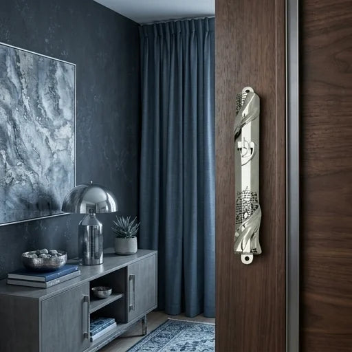 Nickel Mezuzah 20 cm