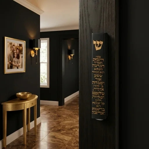 Polymer Stone- Like Mezuzah 12 cm
