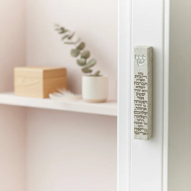 Polymer Stone- Like Mezuzah 12 cm