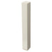 Plastic Mezuzah Beige with Rubber Cork 10 cm - Silver