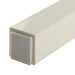 Plastic Mezuzah Beige with Rubber Cork 10 cm - Silver