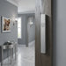 Aluminum Mezuzah 12 cm - Matte Silver, Printed "Shin"