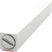 Aluminum Mezuzah 12 cm - Matte Silver, Printed "Shin"