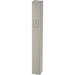Aluminum Mezuzah 12 cm - Matte Silver, Printed "Shin"