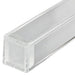 White Plastic Mezuzah 12 cm - Silver Shin with Rubber Cork