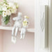 White Plastic Mezuzah 15 cm - Silver Shin with Rubber Cork