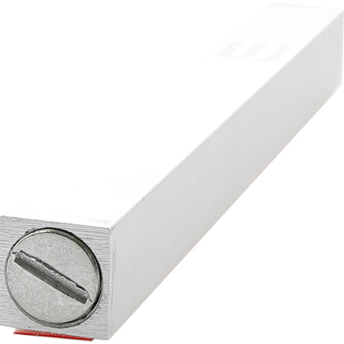 Aluminum Mezuzah 7 cm - Matte Silver, Printed "Shin"