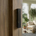 Black Polymer Mezuzah 12 cm- Golden "Shin"
