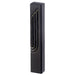 Black Polymer Mezuzah 12 cm- Golden "Shin"