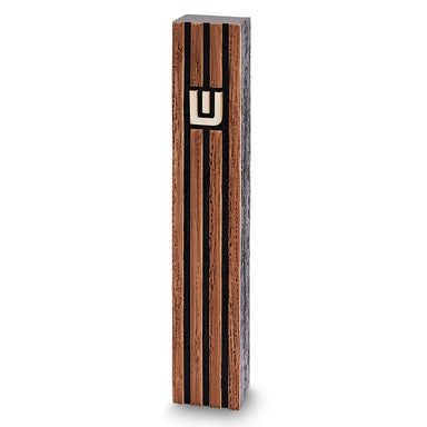 Concrete Polymer Mezuzah 12 cm, Stone - Like, Brown