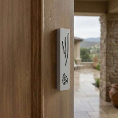 Polymer "Concrete" Mezuzah 20 cm, Stone - Like, Gray Color