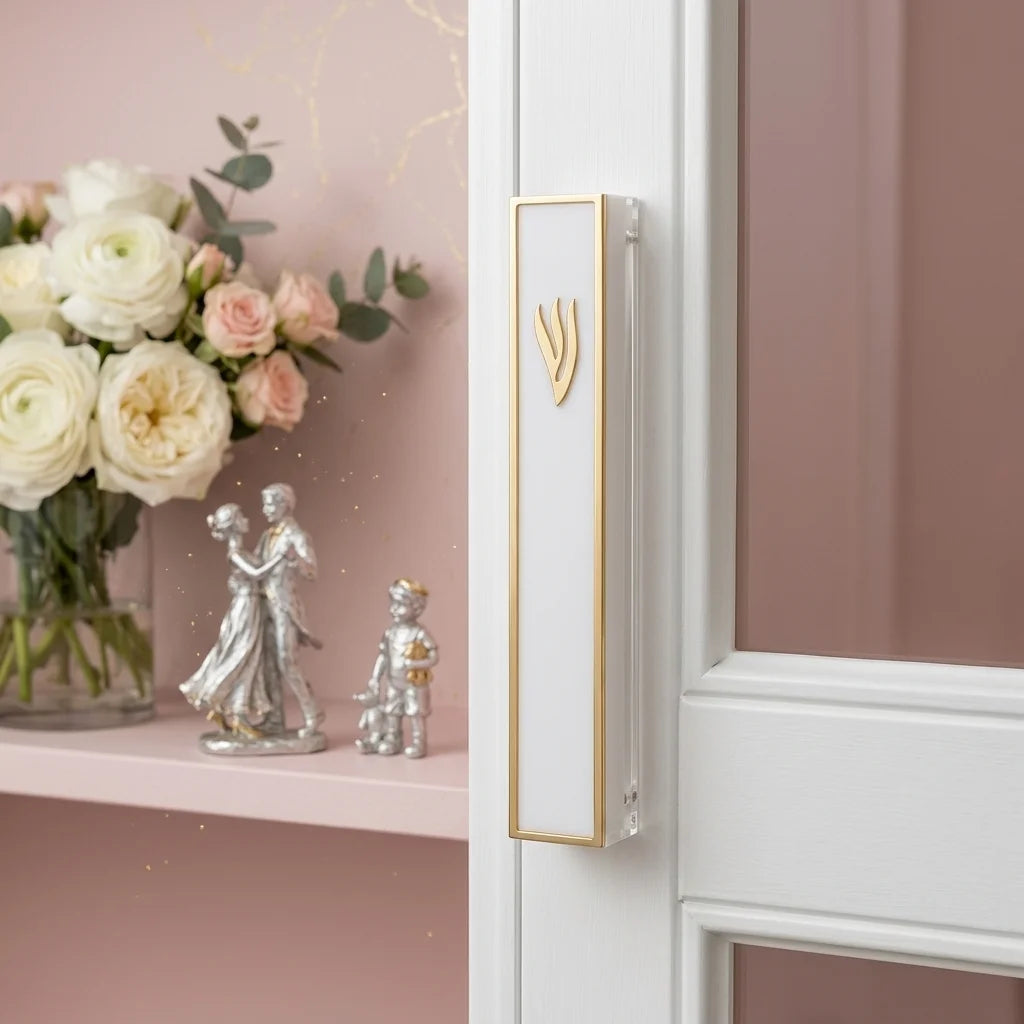 Transparent Perspex Mezuzah with Rubber Cork 30 cm