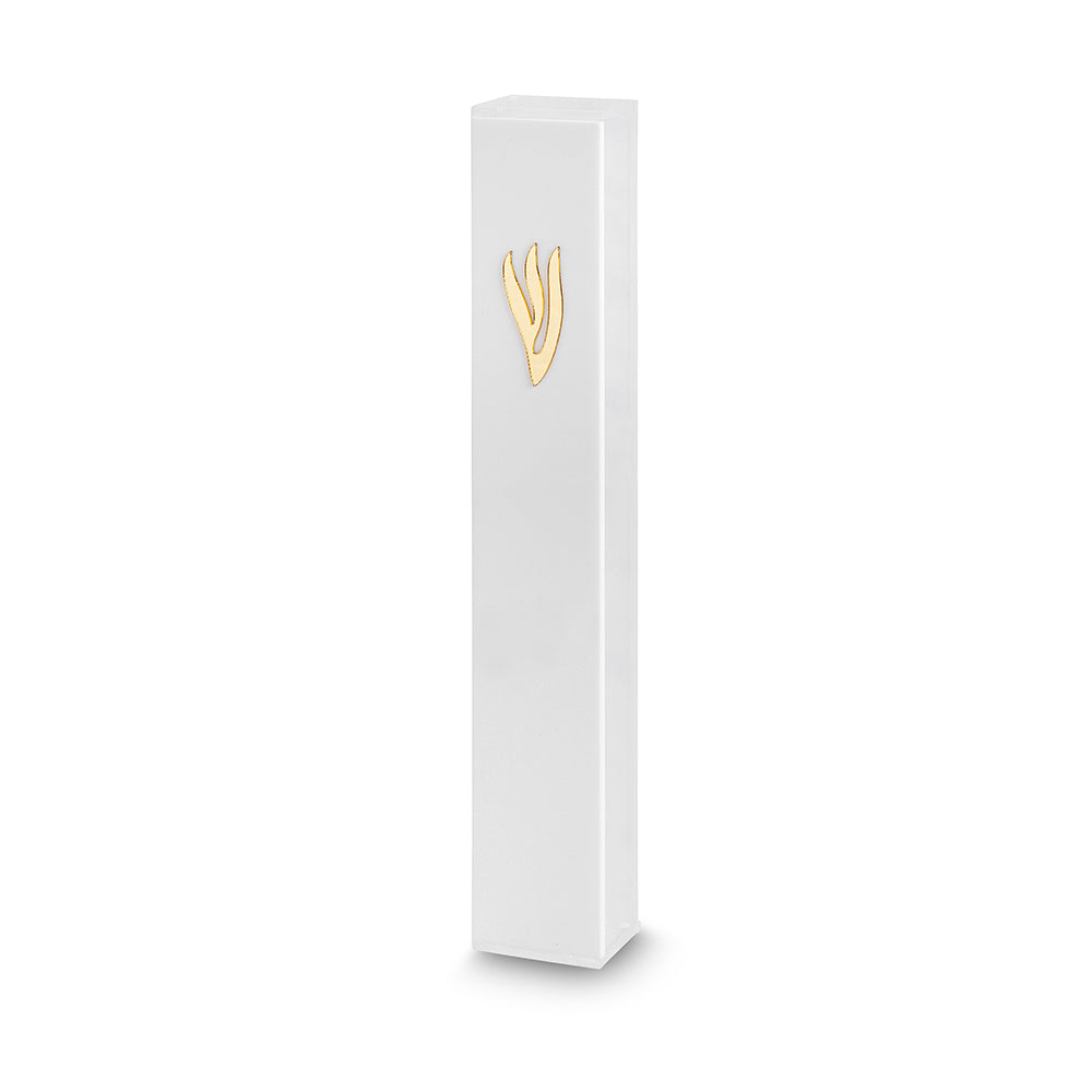 Transparent Perspex Mezuzah with Rubber Cork 30 cm