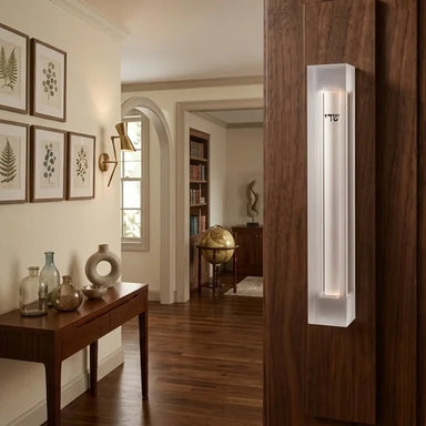 Perspex Mezuzah 15 cm - White