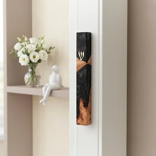 Epoxy Mezuzah 25 cm - Black