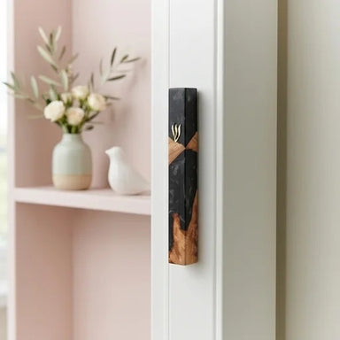 Epoxy Mezuzah 15 cm - Black