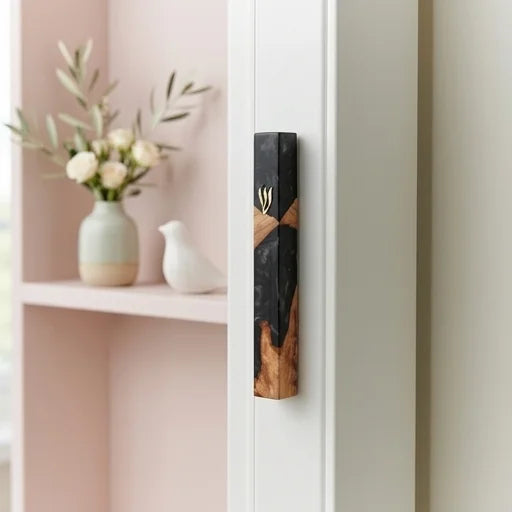 Epoxy Mezuzah 15 cm - Black