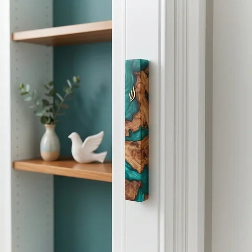Epoxy Mezuzah 25 cm - White
